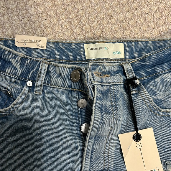 Distressed Denim Shorts - Picture 2 of 3